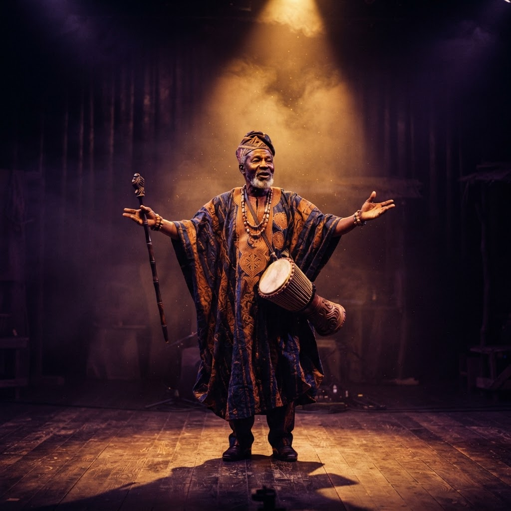 The Griot scene from The Children's Legacy